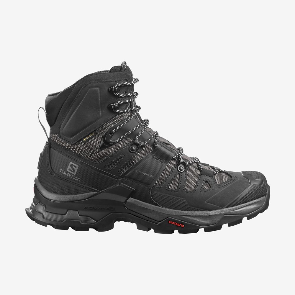 SALOMON QUEST 4 GORE-TEX Philippines - Men's Hiking Boots - Black | 150869-QAL